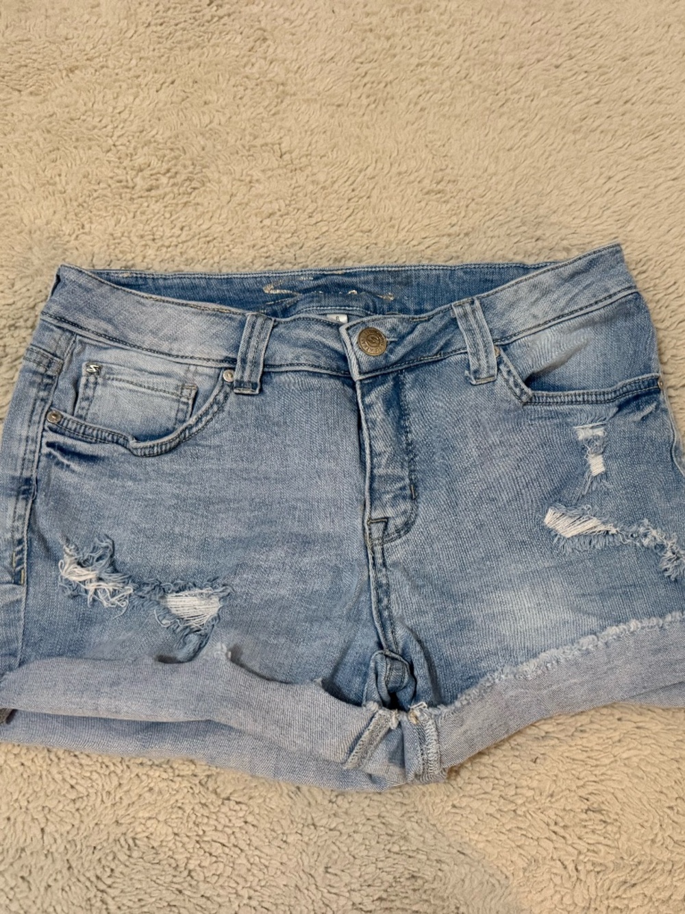 Seven7 Mid Rise Denim Shorts Size 6